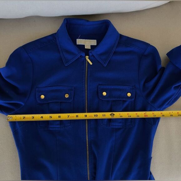 Michael Kors Blue Belted Dress - Picture 6 of 8